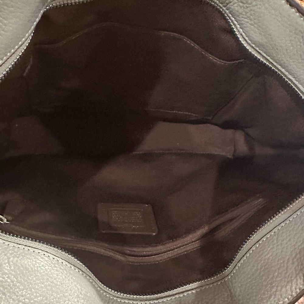 Coach Gray Leather Tote Bag - Picture 5 of 6